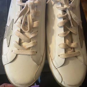 White with gold metallic star Golden Goose Sneakers Size 41